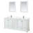 Deborah 80 " W Freestanding Standard Double Vanity Bathroom Vanity With Marble Top with Mirror-97761274-97761273-97761492