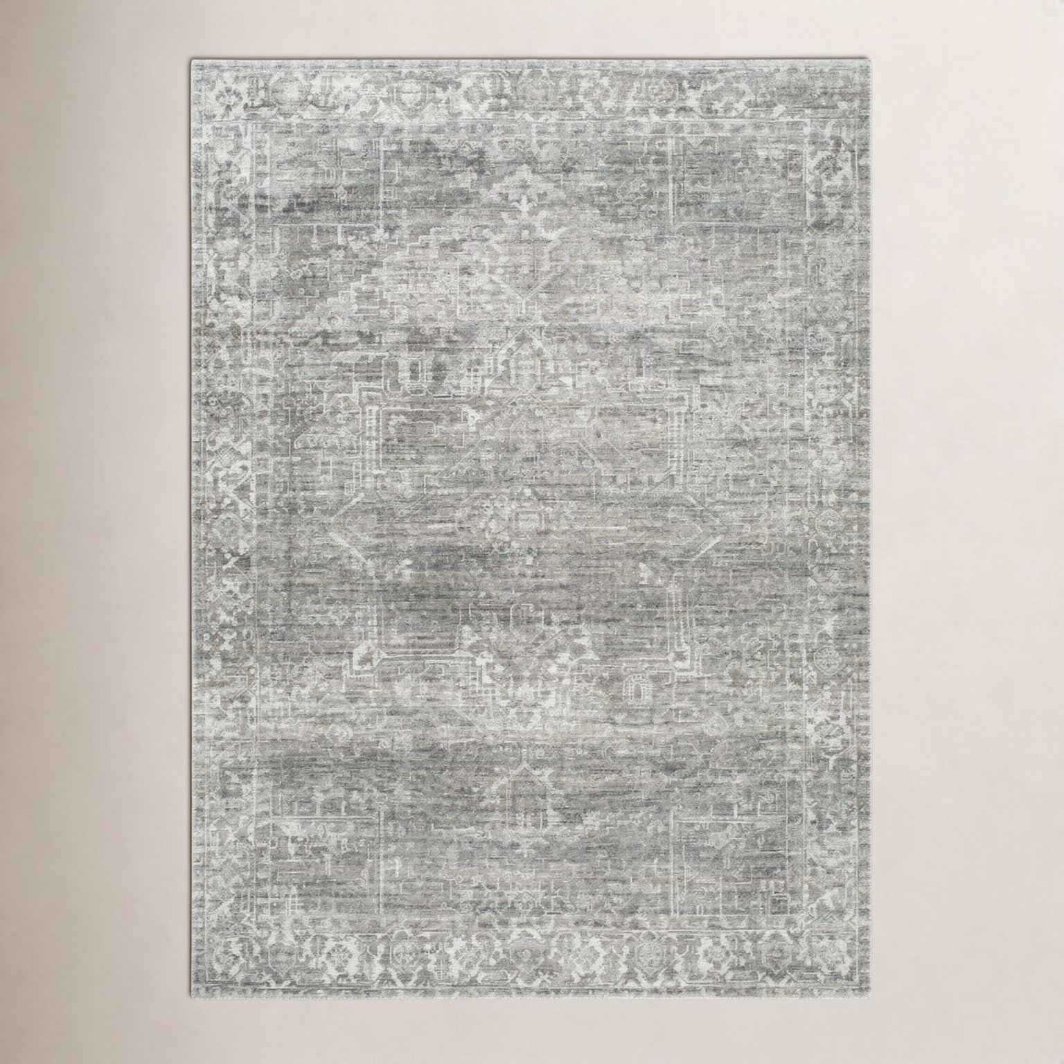 Galey Alix x Livabliss Collins Avenue Abstract Rug, Sage, Rectangle 9'1" x 12'