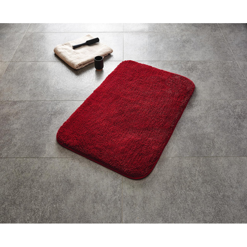 Non-Slip Bath Rug and Bath Mat, White, 50cm, 55cm