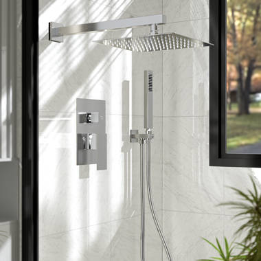 Wall Mount Shower Set Systems Rain Shower Head Rotate Bathroom Hot Cold  Mixer Bath Shower Set - China Shower Set