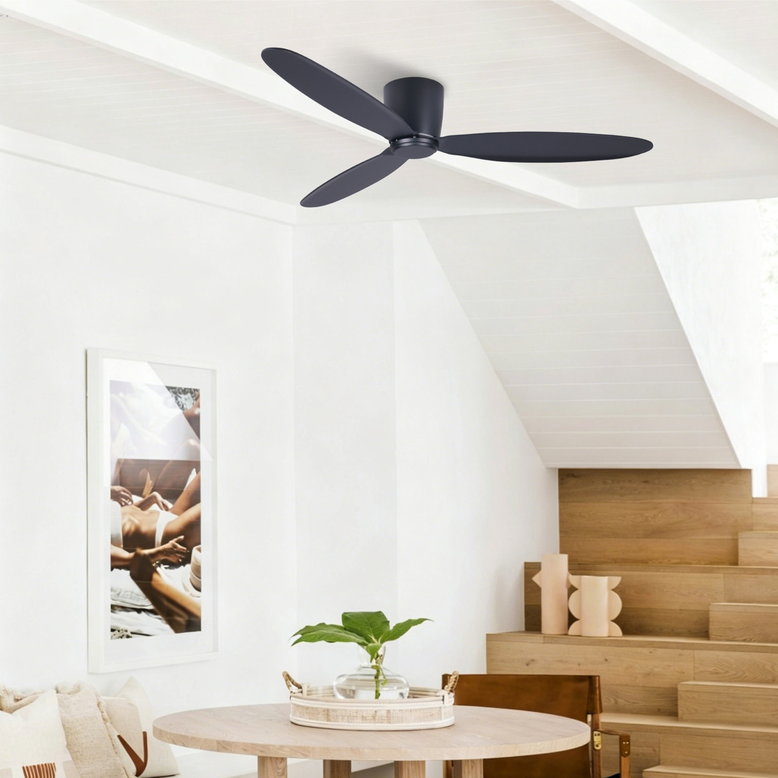 Hardy 52" Ceiling Fan, Black