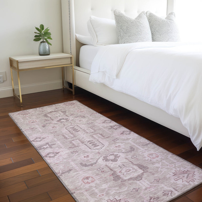 Killingly Washable Oriental Indoor / Outdoor Rug, Runner 2'3" x 7'6"