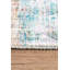 Tapis décoratif rayé vert, orange et beige-1870999995
