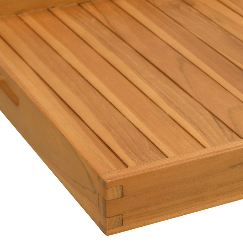 Amabelle Solid Wood Tray, 7cm H x 60cm W x 60cm D