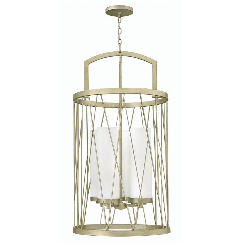 Talara 4 - Light Silver Lantern Pendant