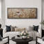 «Neutral Toned Dried Wildflowers Field», reproduction d'art sur toile encadrée-405333718-405333726