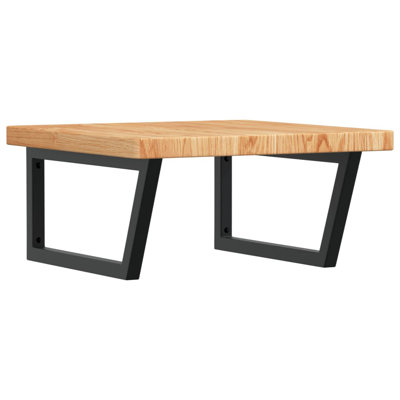 Breashia 60cm Solid Wood Bathroom Vanity Top