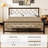 Avren Vintage Metal Platform Bed with Headboard and Footboard, Geometric Design, No Box Spring Needed-1975530981-1975530982