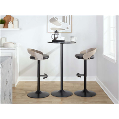 Adjustable Barstool Footrest - Set Of 2