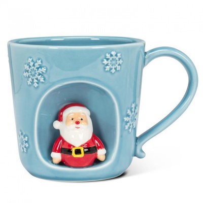 Snowflake With Santa Mug