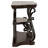 Gretta Merlot 2-Shelf Sofa Console Table