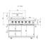 Gas Grill Four Burners Grill-B Stainless steel Outdoor Kitchen Islands
