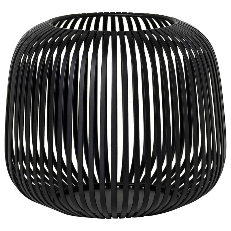 Lito Other Corner Lantern, 17cm H x 20.5cm W x 20.5cm D, Black
