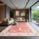 Large Oriental Floral Living Room Rug Washable Bedroom Rug Non-Slip Colorful Vintage Accent Floor Carpet For Home Decor