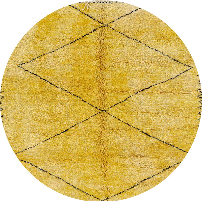 Abstract Indoor Rug, Round 4'