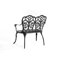Mobilier d'extérieur en aluminium coulé avec rosette de jardin