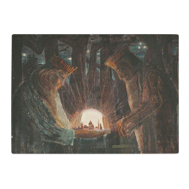 Fairy Tale of Kings by Mikalojus Konstantinas Chopping Board, 20cm W x 28.5cm L