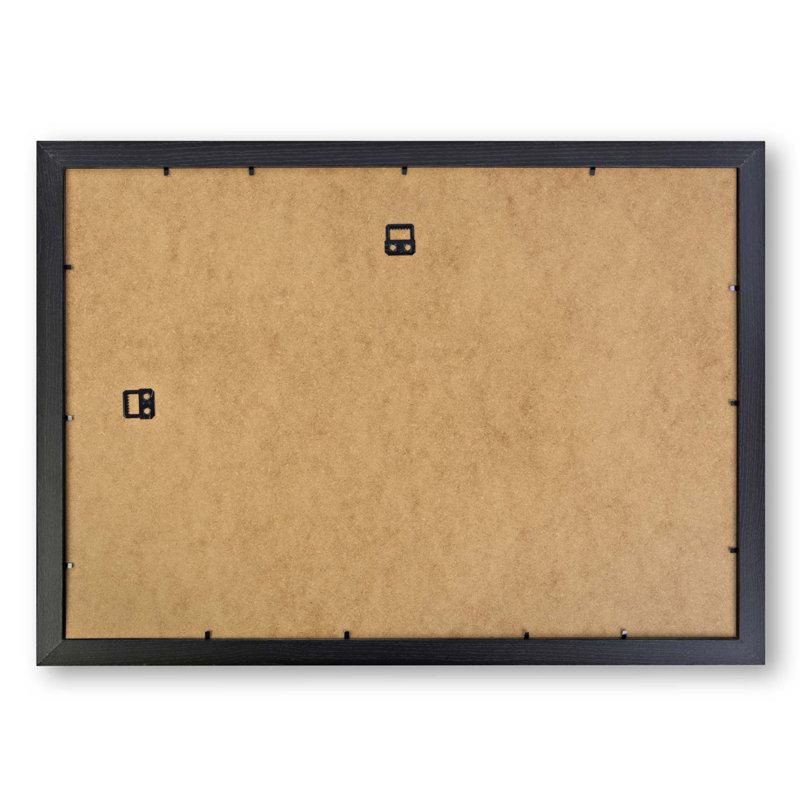 Tree Fog in Switzerland in Abstract - Picture Frame Graphic Art Print, 40cm H x 60cm W x 2cm D, Black