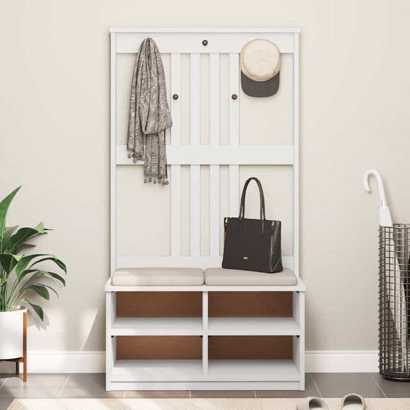 Chandlar Hall Tree 87cm Wide, White
