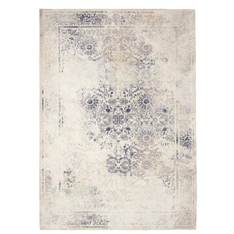 Beige oriental Tapis décoratif, Tapis de couloir 2 pi 6 po x 7 pi 6 po