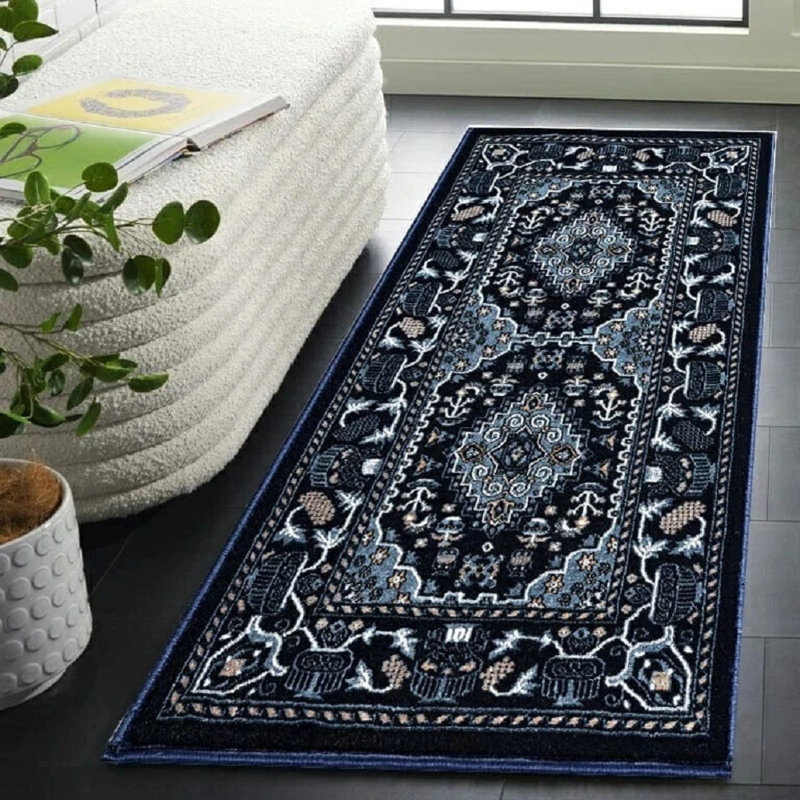 Solid Colour Indoor / Outdoor Area Rug, Rectangle 60 x 110 cm