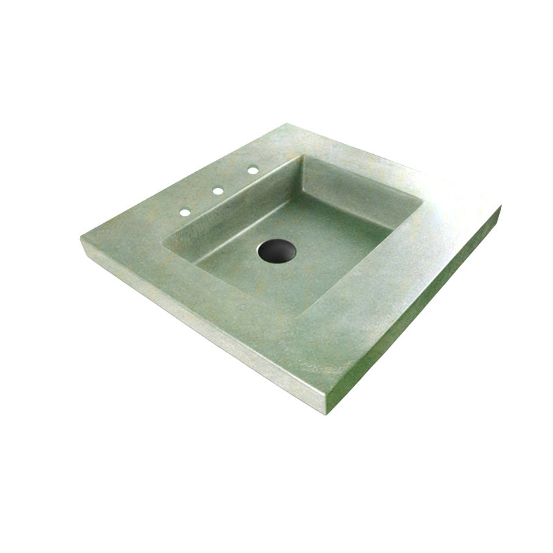 Newterra 24'' L Bathroom Sink, Matcha, Widespread