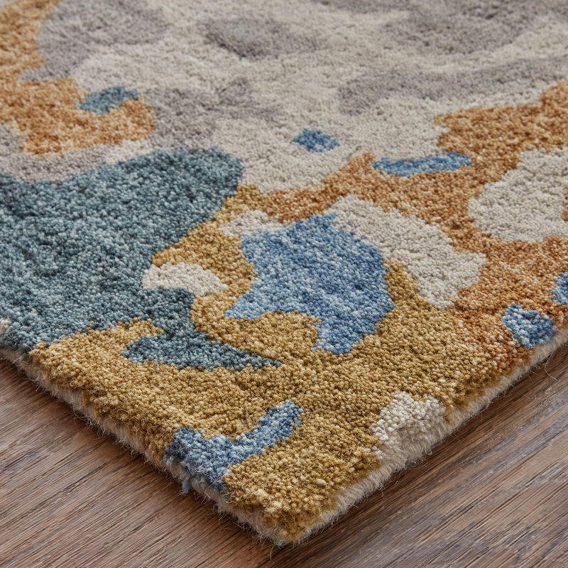 Tapis rectangulaire en laine 12 pi x 15 pi Breayla