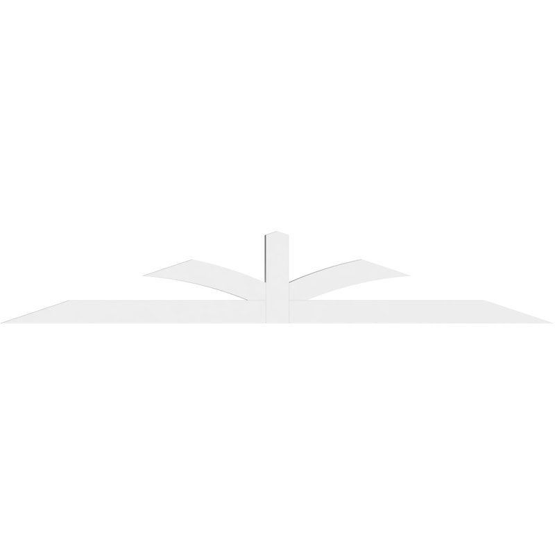 Support pour pignon en PVC de qualité architecturale Richland, H 16 po x l 96 po (pas: 4/12), P 2 po x F 4 po