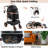 Pirecart 4-wheel Stable Pet Stroller For Medium Dogs/ Cats (55lbs Max) -3-in-1 Convertible Design With Removable Carrier & One-click Folding Mechanism-112650738