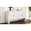 Armoire de rangement en U en placage de frêne à quatre portes avec pieds courbés-924794071