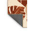 Tapis moelleux et moelleux à motif abstrait moderne et contemporain Durso Monstera brun - Reliure brun clair-1733175067