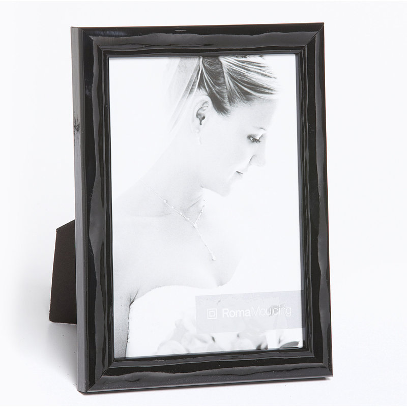Cadre photo Catron, 5 po x 7 po, Noir étincelant