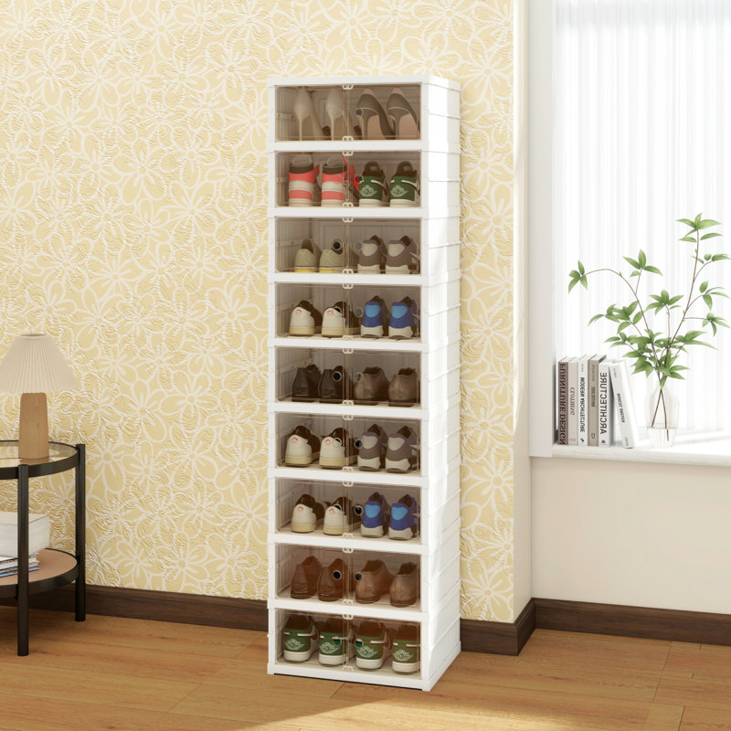 Boîte de rangement pour chaussures pliable 18 paires Oshiro
