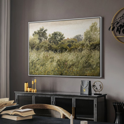 Paysage rétro - DCCDXCI - reproduction de cadre flottant sur toile