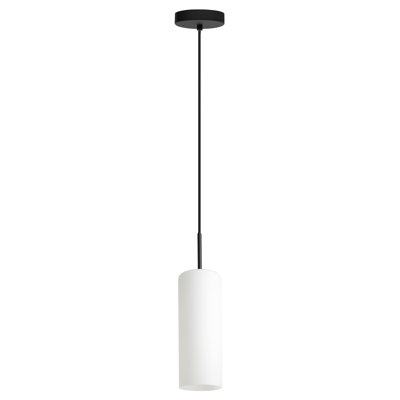 Troy 1 - Light Structured Black Single Pendant