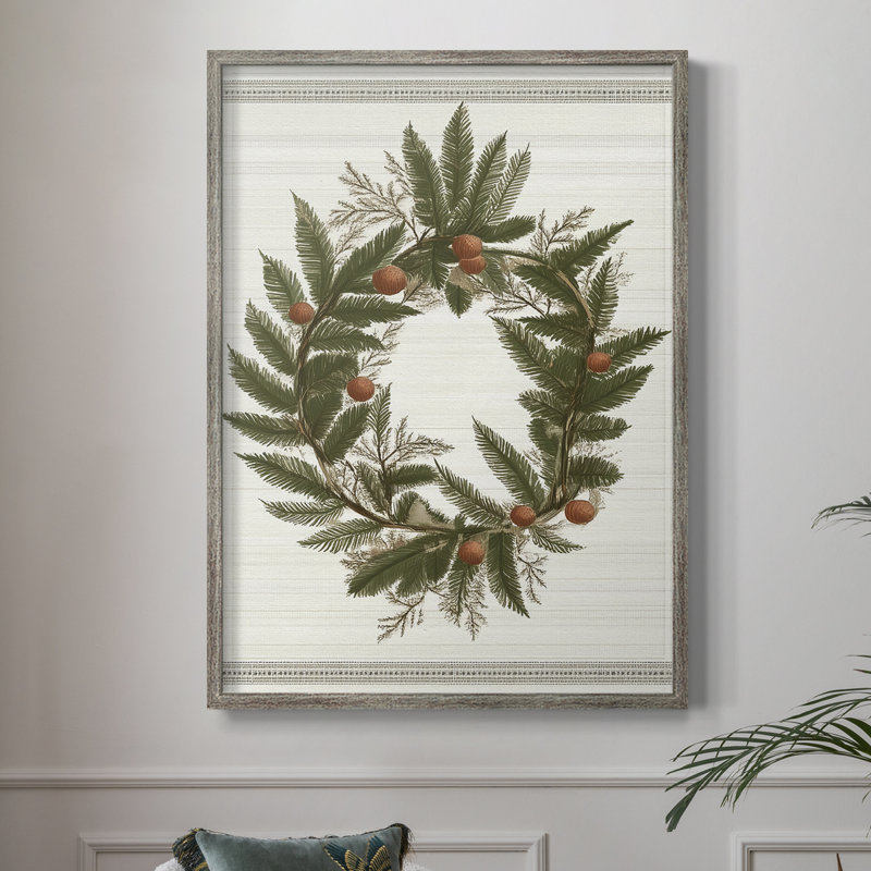 «Christmas Holiday Art» CECLXII, reproduction d'art encadrée - bois massif