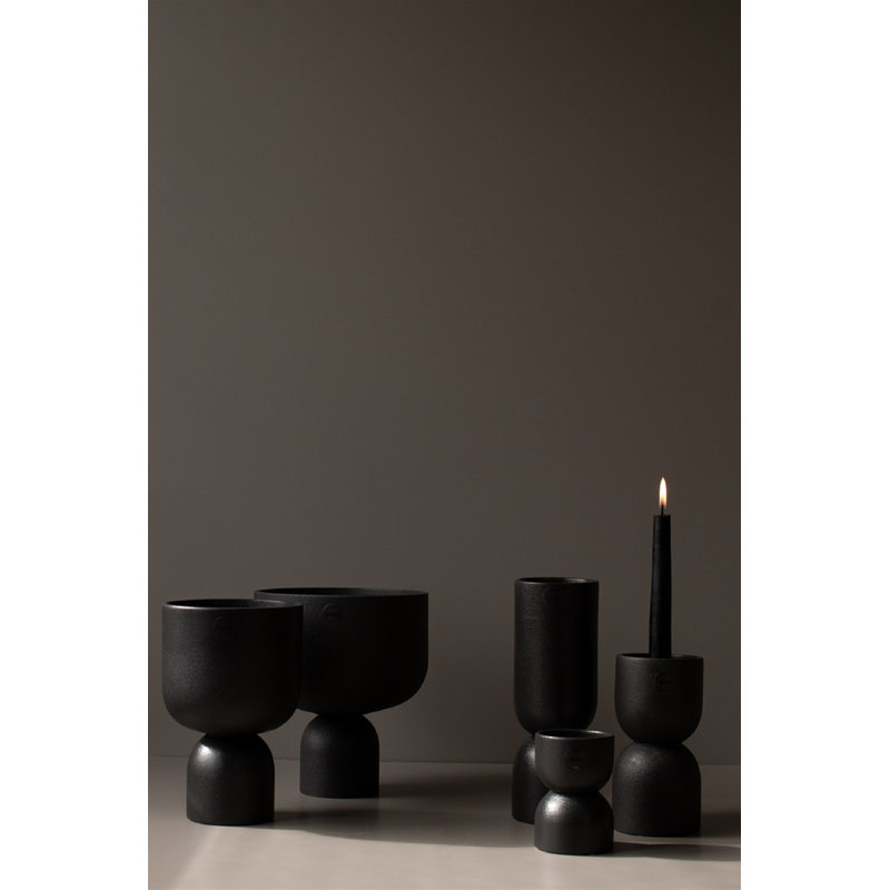 Vase de table en céramique Genelda, H 6,3 po x l 3,15 po x P 3,15 po