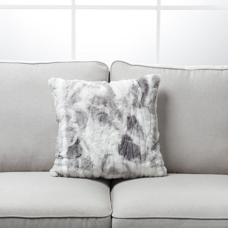Housse de coussin en fausse fourrure seulement, Housse de coussin seulement - sans coussin