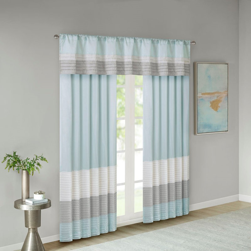 Panneau de rideau Polyoni Pintuck (seulement 1 panneau PC)