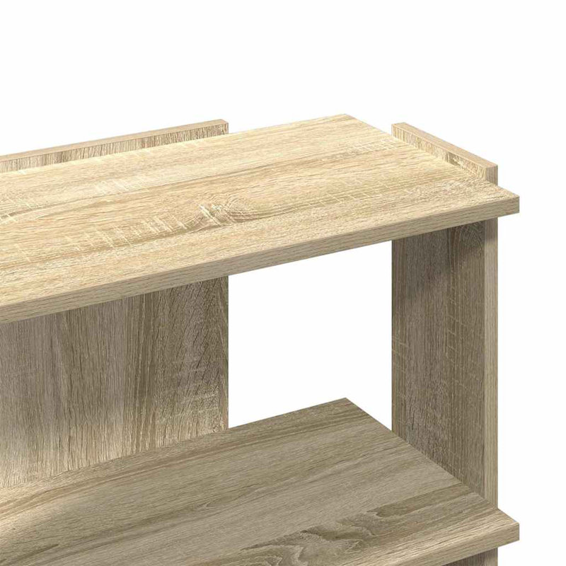 60cm W Bookcase, (3 Shelves) 60cmH x 60cmW x 30cmD, Sonoma Oak