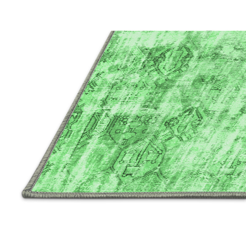 Dwendolyn Washable Abstract Indoor Rug, Rectangle 7' x 10'