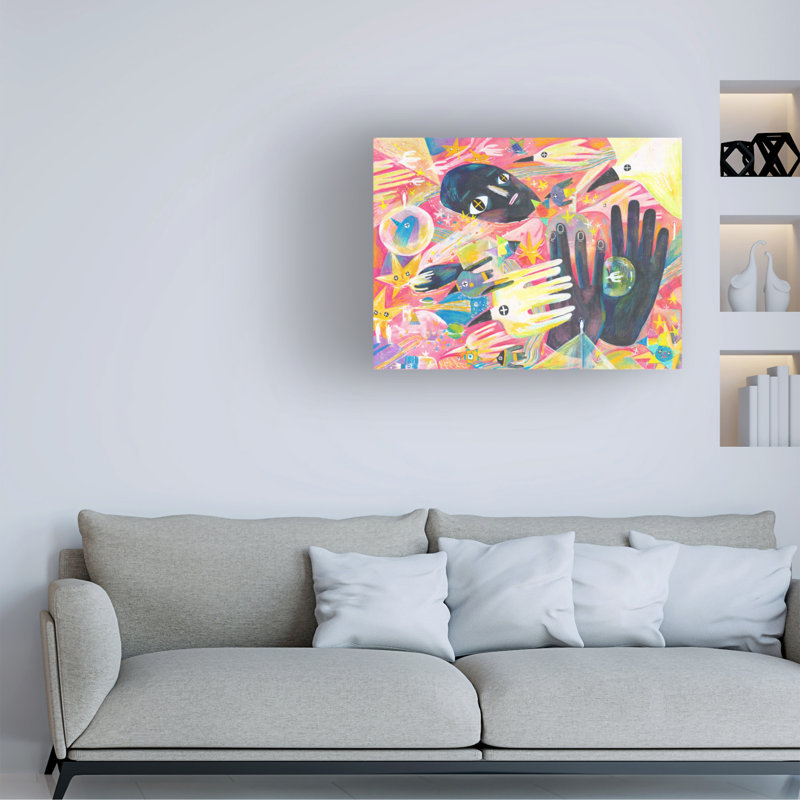 Art sur toile, «bolche Changyu Zou Voix de mon aile», H 14 po x l 19 po