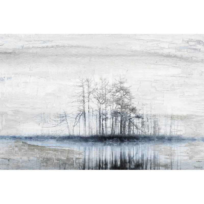 Îlot d’arbre-imprimé, H 30 po x l 45 po x P 1,5 po, Toile tendue