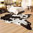 Ganote Animal Print Faux Cowhide Area Rug-584485137-649386223