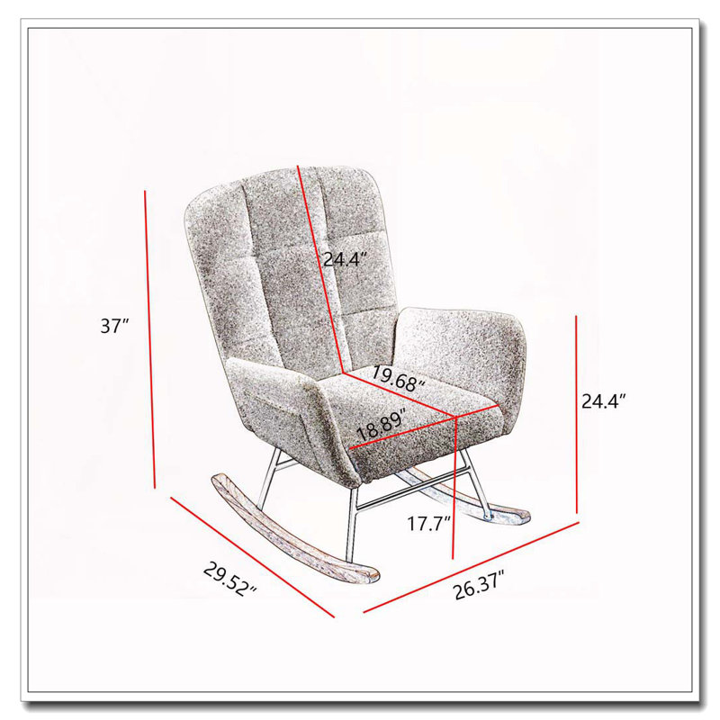 Fauteuil à bascule Teddy