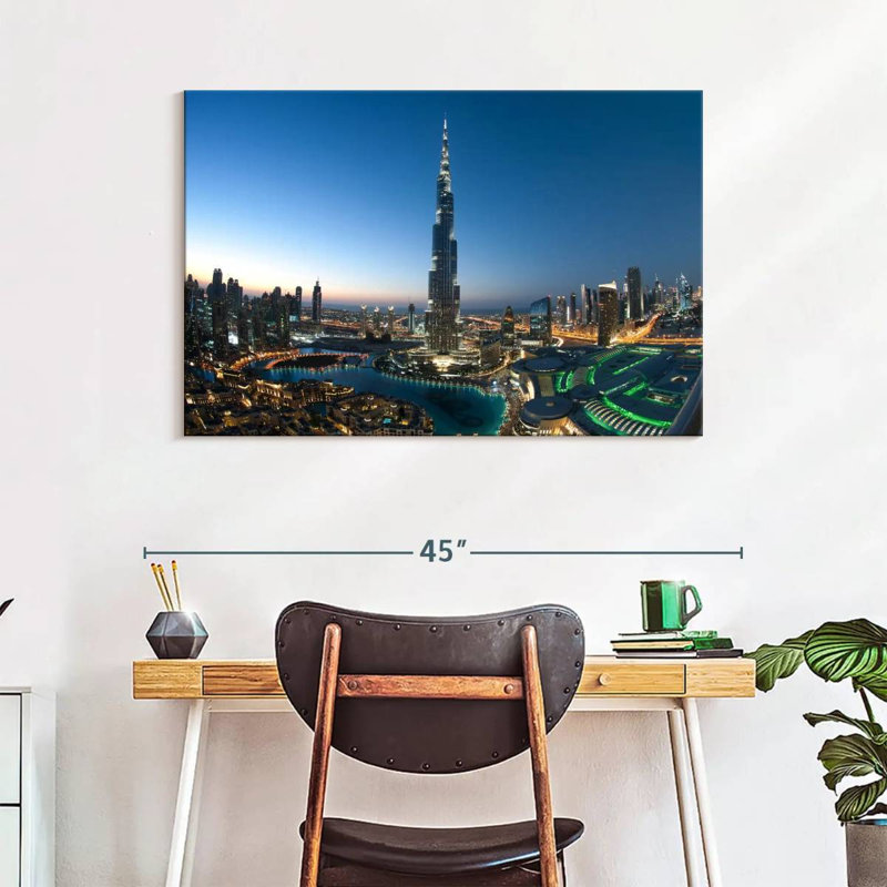 Dubai City Opulence, 26" H x 39" W
