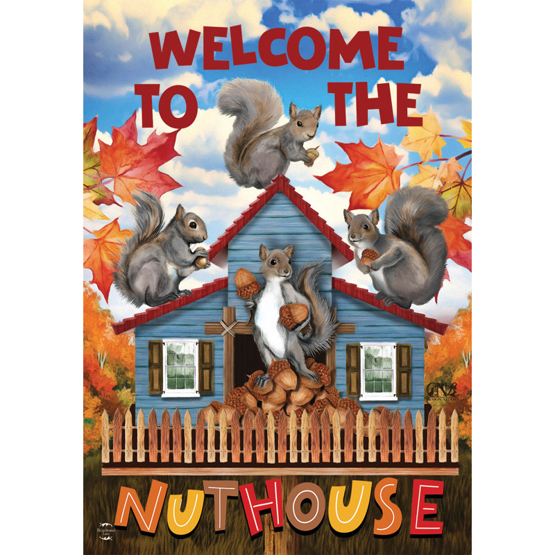 Nut House Fall House Flag