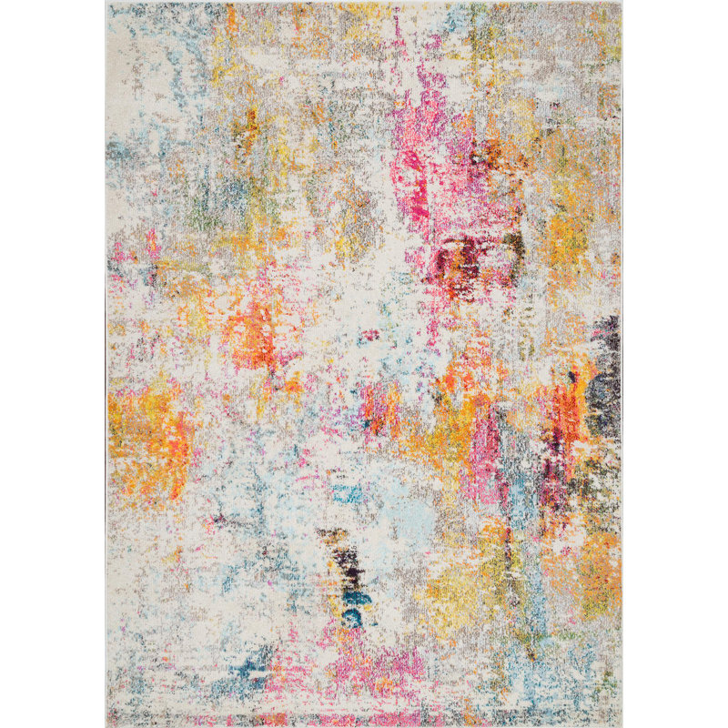 Abstract Area Rug, Oval 152 x 244cm
