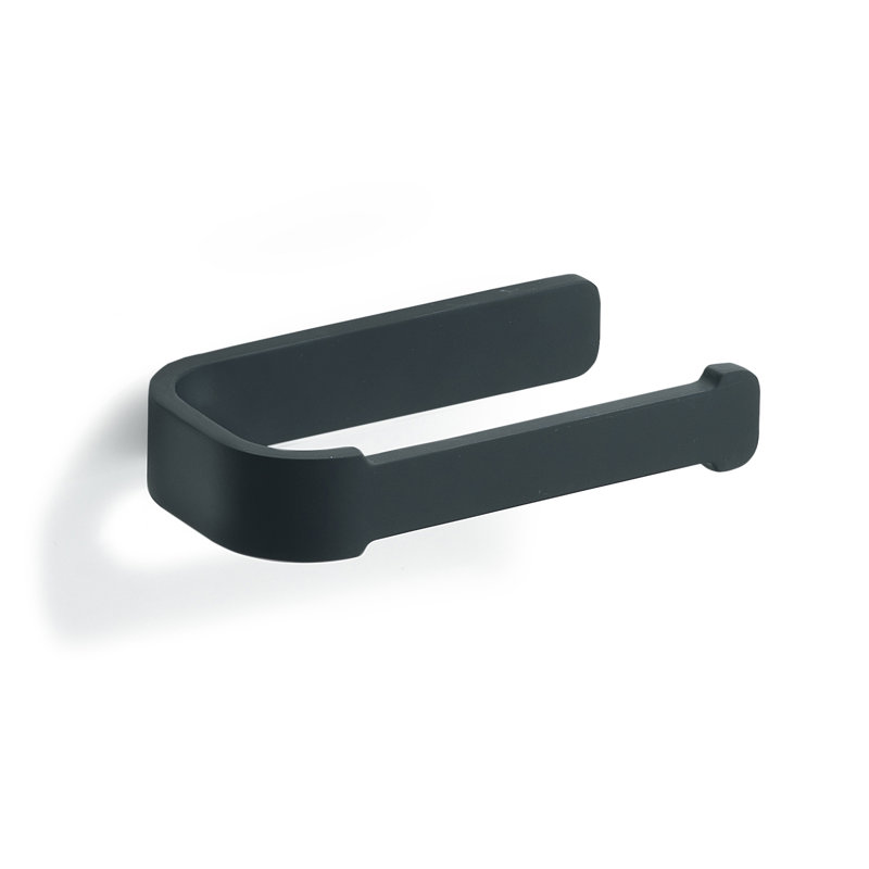 Tindell Wall Mounted Toilet Paper Holder, Black