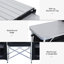 Table de cuisson pliante en aluminium pour le camping Outsunny